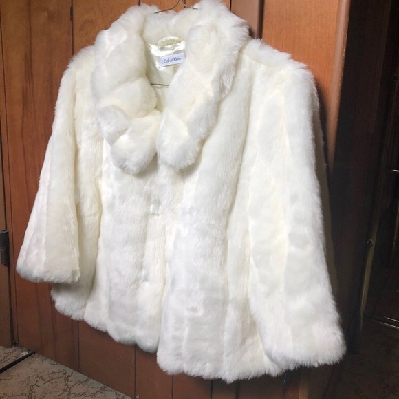 Calvin Klein Jackets & Blazers - XL Calvin Klein NWT Faux Fur Jacket